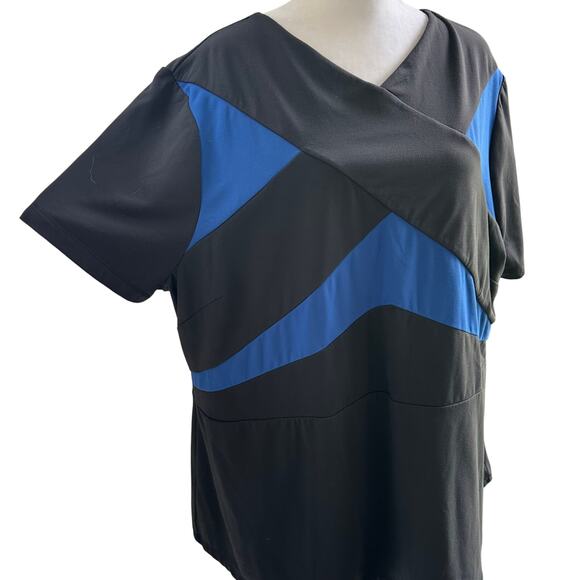 Game by Universal Standard Power Move Black Blue Athletic T-Shirt Large / 2X - Picture 3 of 6